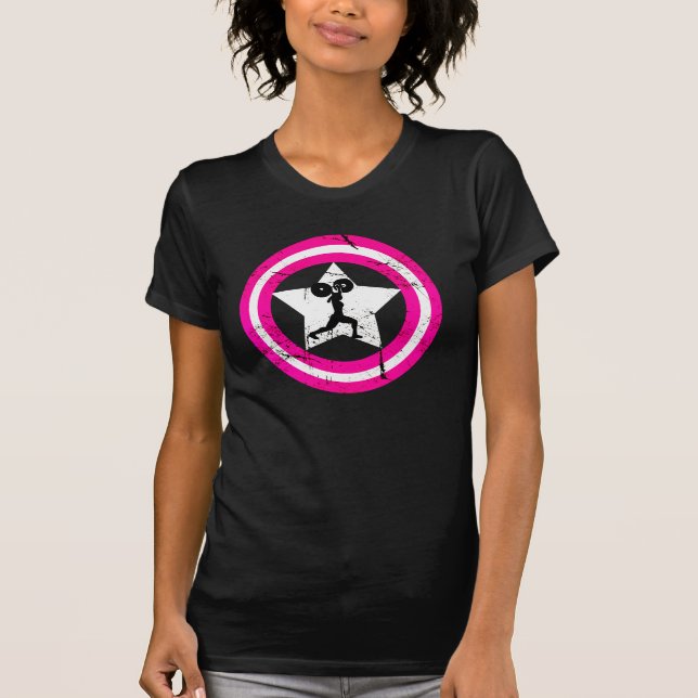 Damen - Fitness-Stern-T - Shirt vom RX Projekt (Vorderseite)