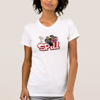 Damen-Fleck-Crew T T-Shirt