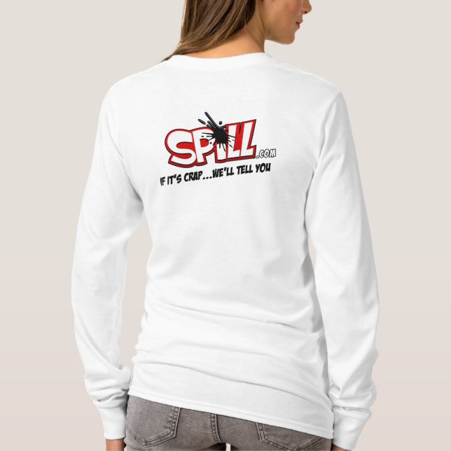 Damen-Fleck-LogoHoodie (hinteres Logo) T-Shirt (Rückseite)