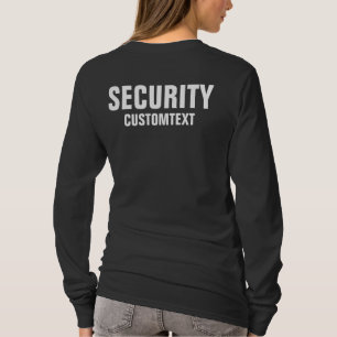 Damen Front & Rückseite doppelseitige Sicherheits  T-Shirt