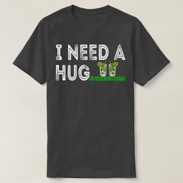 Damen Funny, ich brauche ein großes Glas Mojito Co T-Shirt (Design vorne)