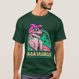 Damen Gagasaurus Re Gaga Saurus Dinosaurier Famili T-Shirt