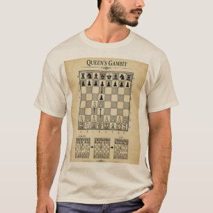 Damen-Gambit, alte Eröffnung im Schach T-Shirt