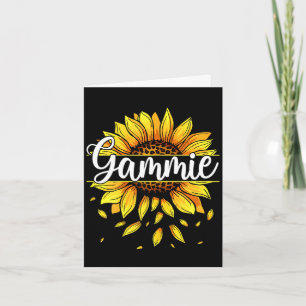 Damen-Gammie mit gelber Sonnenblumen-Blumengrafik Karte