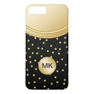 Damen Gold Professional Monogramm-Etuis iPhone 8 Plus/7 Plus Hülle