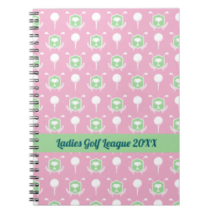 Damen-Golf-Liga-Spiral-Notizblock Notizblock