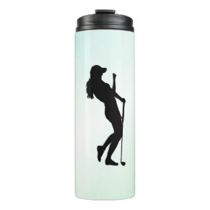 Damen-Golfgrün Thermosbecher