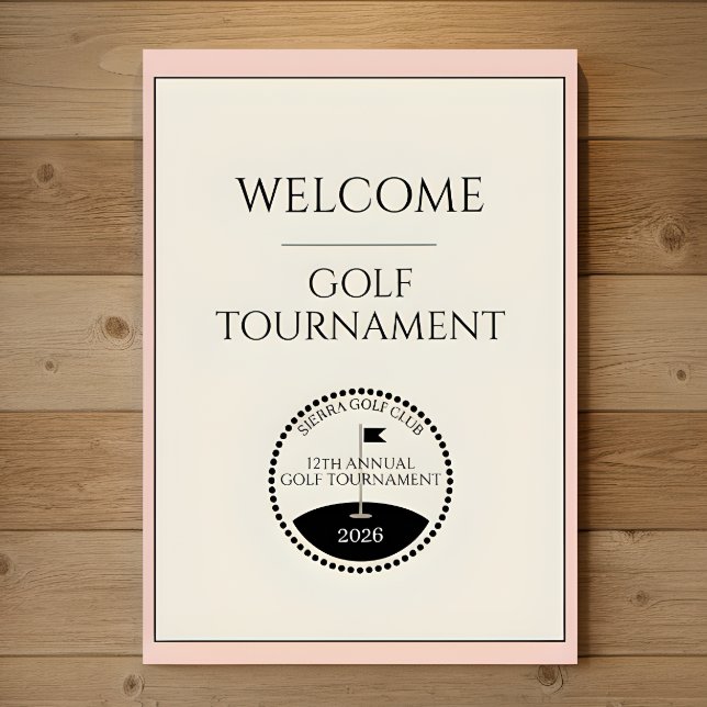 Damen-Golfturnier-Willkommensposter Poster (Von Creator hochgeladen)