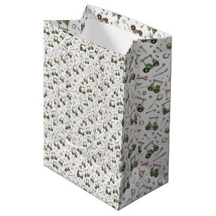 Damen-Golfwagen-Muster Mittlere Geschenktüte