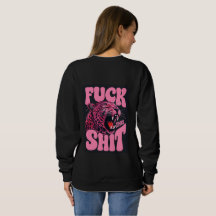 Damen-Grafik-Sweatshirt Fette rosa Leopard-Bluse