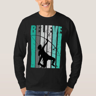 Damen Grüner Glaube Bogenschießen Bogenschütze Bog T-Shirt