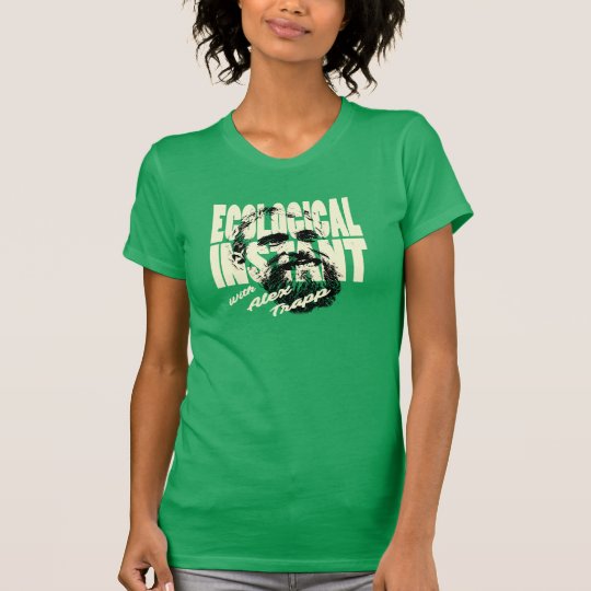 Damen-grünes ökologisches sofortiges Shirt