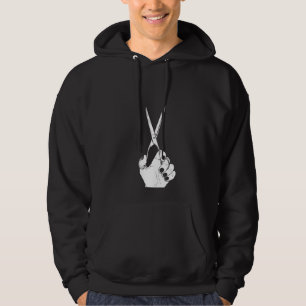 Damen Haartrockner Hand Schere Beautician Cool H Hoodie