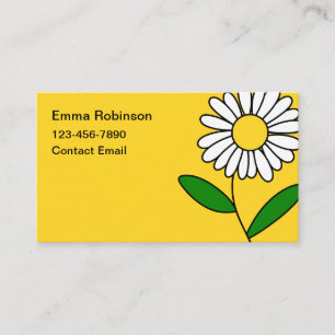 Damen Helle Florale Kontakt Geschäftskarten Visitenkarte