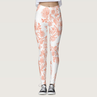 Damen-High-Rise-Blumenprint-Aktivleggings Leggings