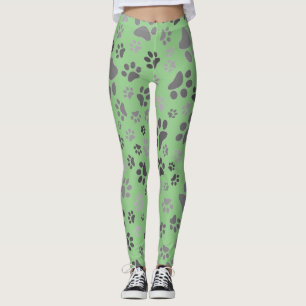 Damen-Hosen mit Pfotenabdruck Leggings