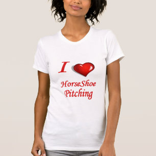 Damen-Hufeisen-lässige Schaufel T-Shirt
