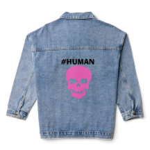 Damen #HUMAN Langarm Denimjacke