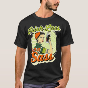 Damen irisch lasen Vintagen sonnigen T-Shirt