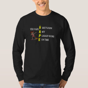 Damen Ja Ich Dampfe Gebe Meine Bibliotheksbücher P T-Shirt