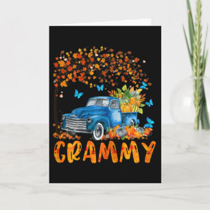 Damen Jnqd Truck Kürbis Grammy Herbst Herbst Stimm Karte
