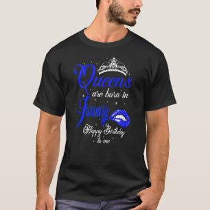 Damen Königinnen sind Geboren im Januar Capricorn T-Shirt