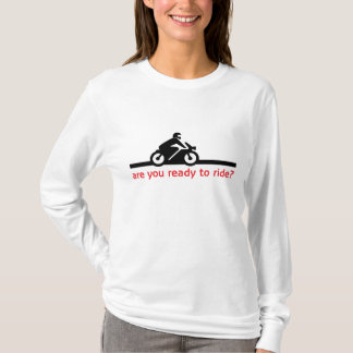 Damen-langer Hülsen-BaumwollT - Shirt