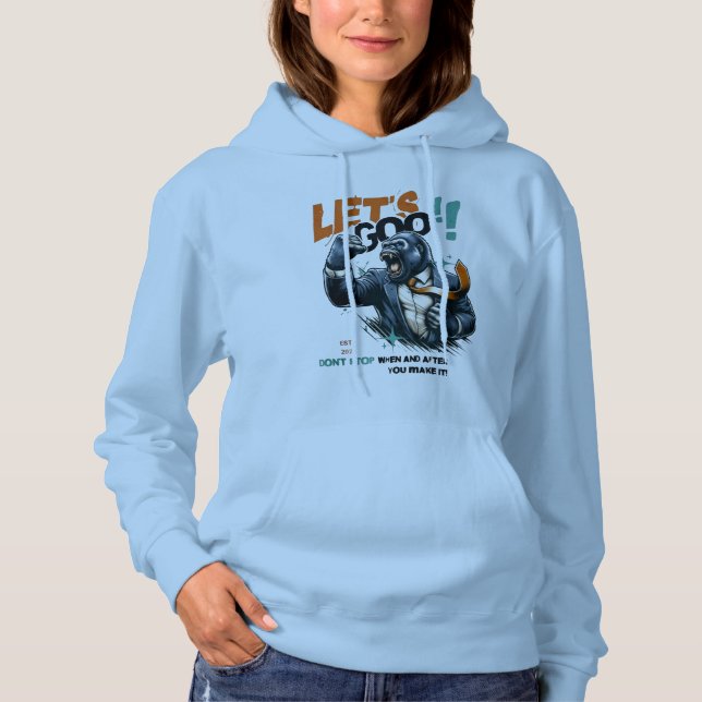 DAMEN LET'S GOO LERNEN PULLI MIT KAPUZE  (Vorderseite)