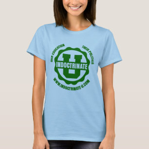 Damen-lila Baby - Puppe Strahlungs-Logo-T - Shirt