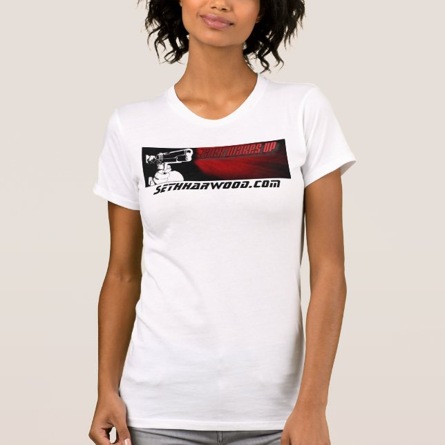 Damen-Logo-Behälter/Shirt/was auch immer T-Shirt (Vorderseite)