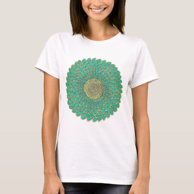 Damen Mandala T-Shirt  (Vorderseite)
