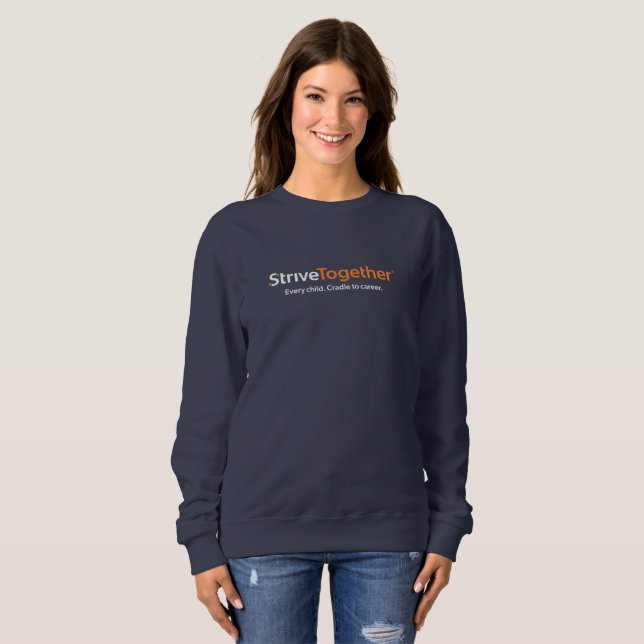 Damen-Navy-Sweatshirt Sweatshirt (Vorne ganz)