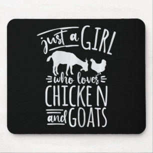 Damen Pferd Shirt Nur Ein Mädchen Das Hühnchen Lie Mousepad