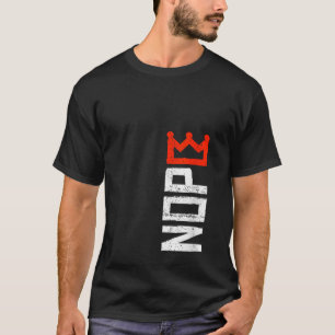 Damen-Protestschild Keine Könige Vertikal V-Aussch T-Shirt