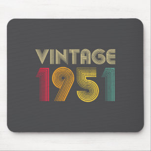 Damen Retro 1951 75. Geburtstag 75 Jahre alt Re Mousepad