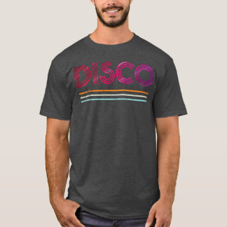 Damen Retro 70er 80er 90er Discohemd Tanz Familie T-Shirt
