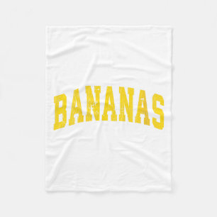 Damen Retro-Bananen-Humor Beliebter Fruchtwitz Fleecedecke