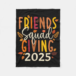 Damen Retro Friendsgiving-Squad 2025 Thanksgiving Fleecedecke