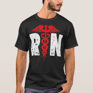 Damen RN mit Krankenschwester-Logo RN examinierte T-Shirt