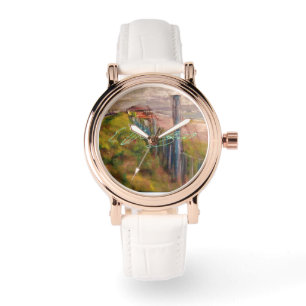 Damen-Roségold-Vintage-Uhr Armbanduhr