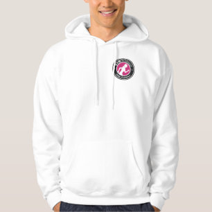 Damen-sackartiger Turnhallen-Kapuzenpulli (weiß) Hoodie