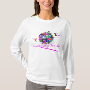 DAMEN-SCHMETTERLINGS-WELT HOODY LS angepasst