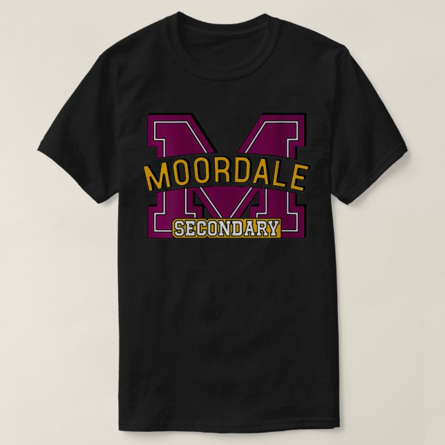 Damen Se Bildung Moordale Sekundäre Logo VNeck T-Shirt (Design vorne)