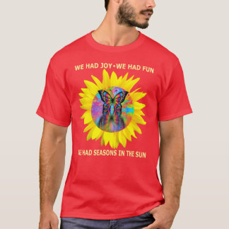 Damen Seasons in the Sun Retro 70er Jahre Lyrics B T-Shirt