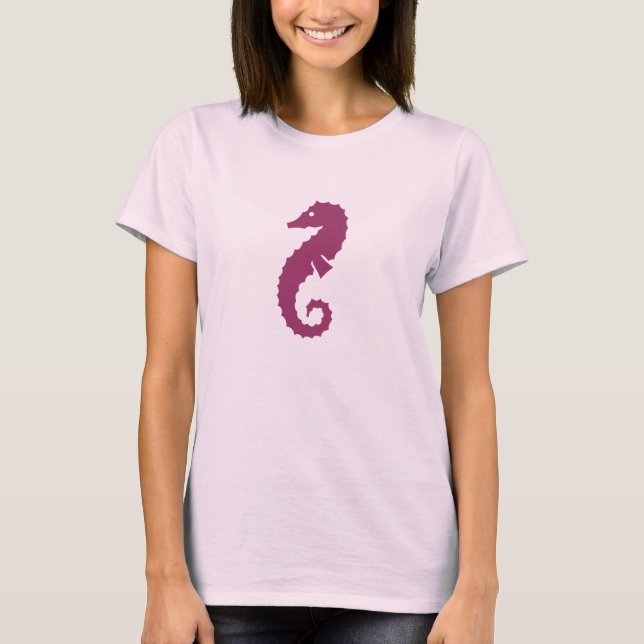 Damen-Seepferdt-stück T-Shirt (Vorderseite)