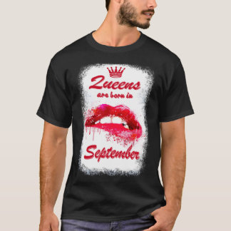 Damen sind im September Geboren T-Shirt