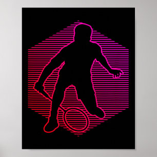 Damen-Squash Herren-Shuttle Badminton  Poster