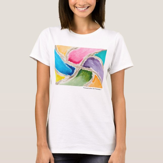Damen-T-Shirt durch glückliche Farben T-Shirt (Vorderseite)