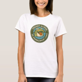 Damen-T-Shirt Freddy der Frosch auf Paddleboat Lak T-Shirt