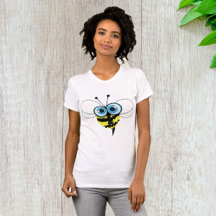 Damen-T-Shirt mit Biene mit großen Augen T-Shirt